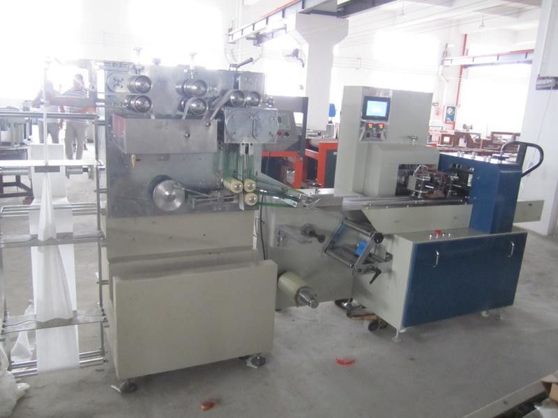 HZ-SJ350 horizontale Art nasses Gewebe-automatische Verpackungsmaschine